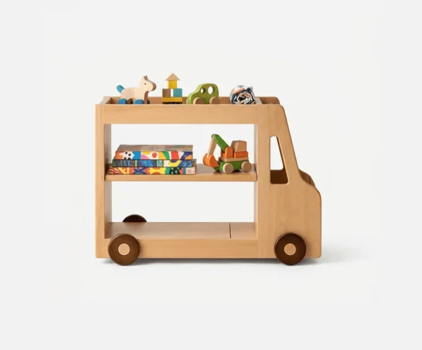 Kids book shelf-11 Playful Truck Toy Organizer