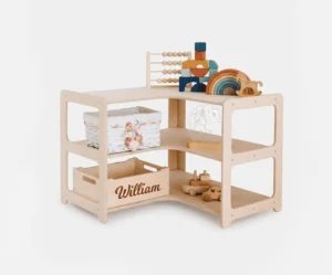 Corner Toy Shelf – Play & Organize
