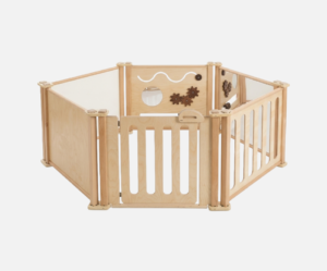 Natural Wood Modular Playpen & Activity Center